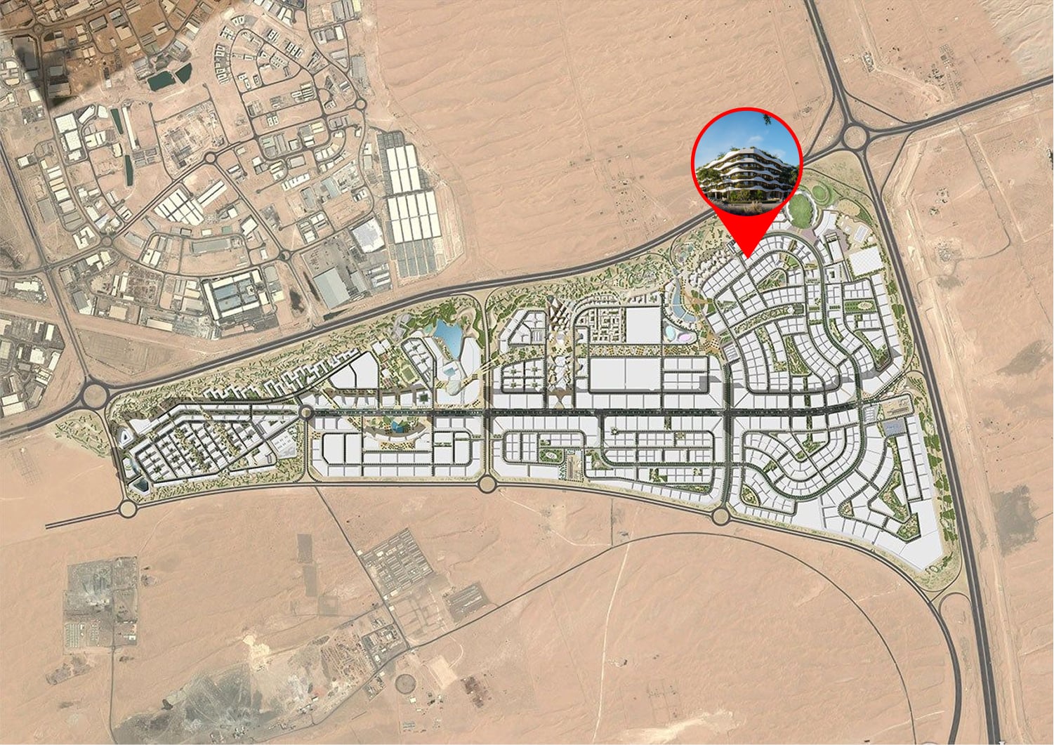 Oasis Residences by Al Helal Al Zahaby Real Estate Development (HZ Development), image 8 of 9. Render supplied by developer.
