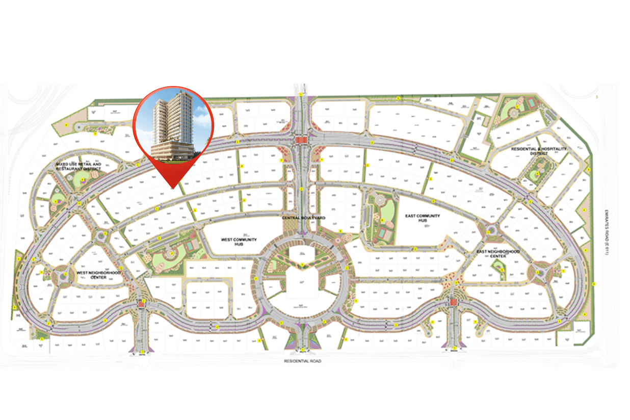 Celesto Tower by Saeed Tarrad Real Estate Development, image 7 of 8. Render supplied by developer.