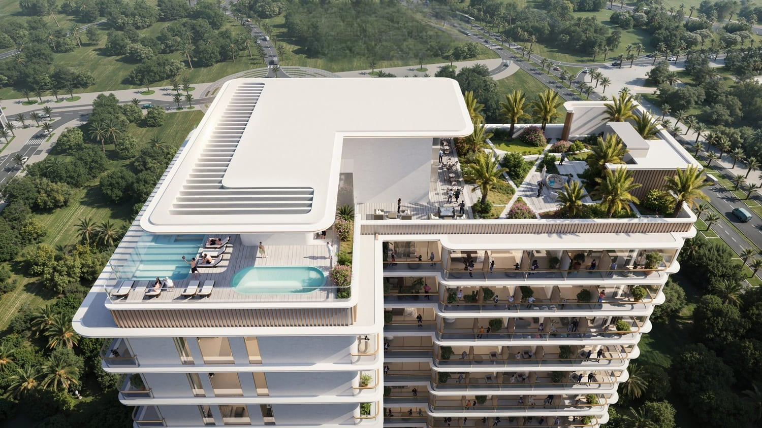 Celesto Tower by Saeed Tarrad Real Estate Development, image 3 of 8. Render supplied by developer.