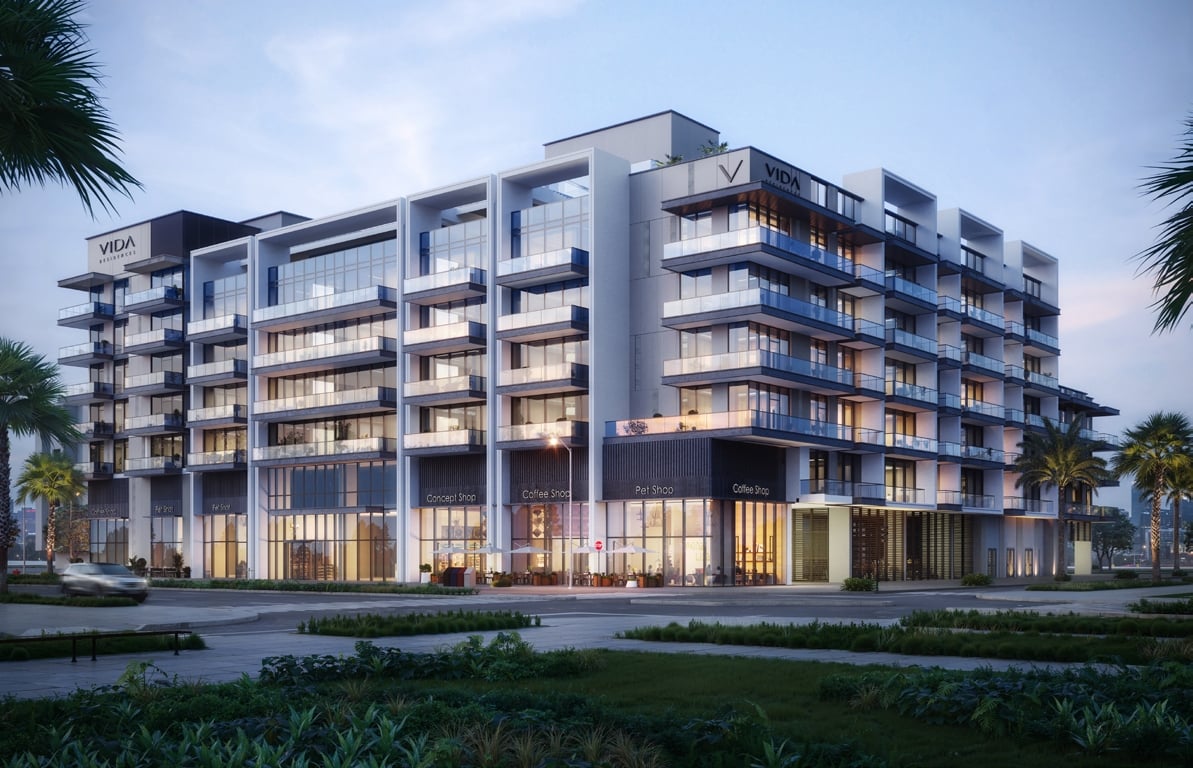 Vida Residences Saadiyat Island by ALAIN, image 2 of 10. Render supplied by developer.