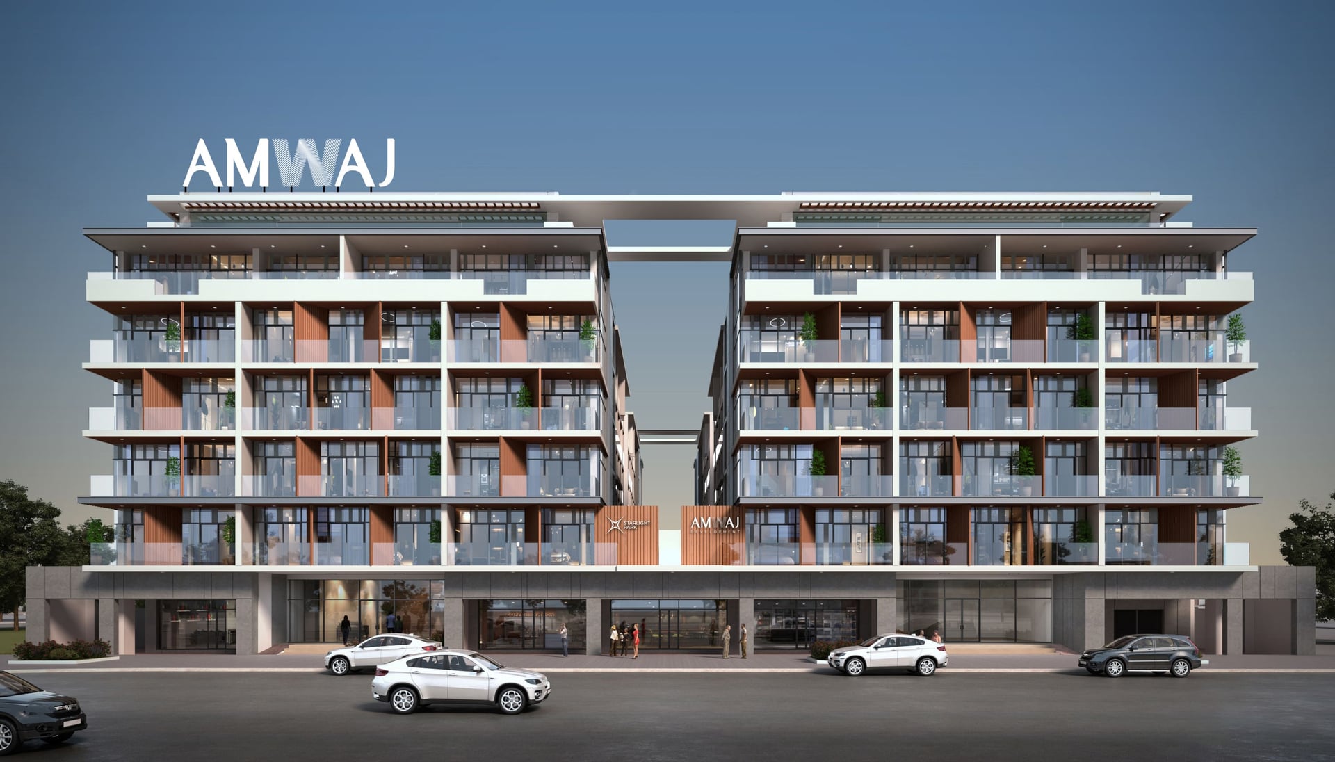 Starlight Park by AMWAJ Development, image 1 of 18. Render supplied by developer.