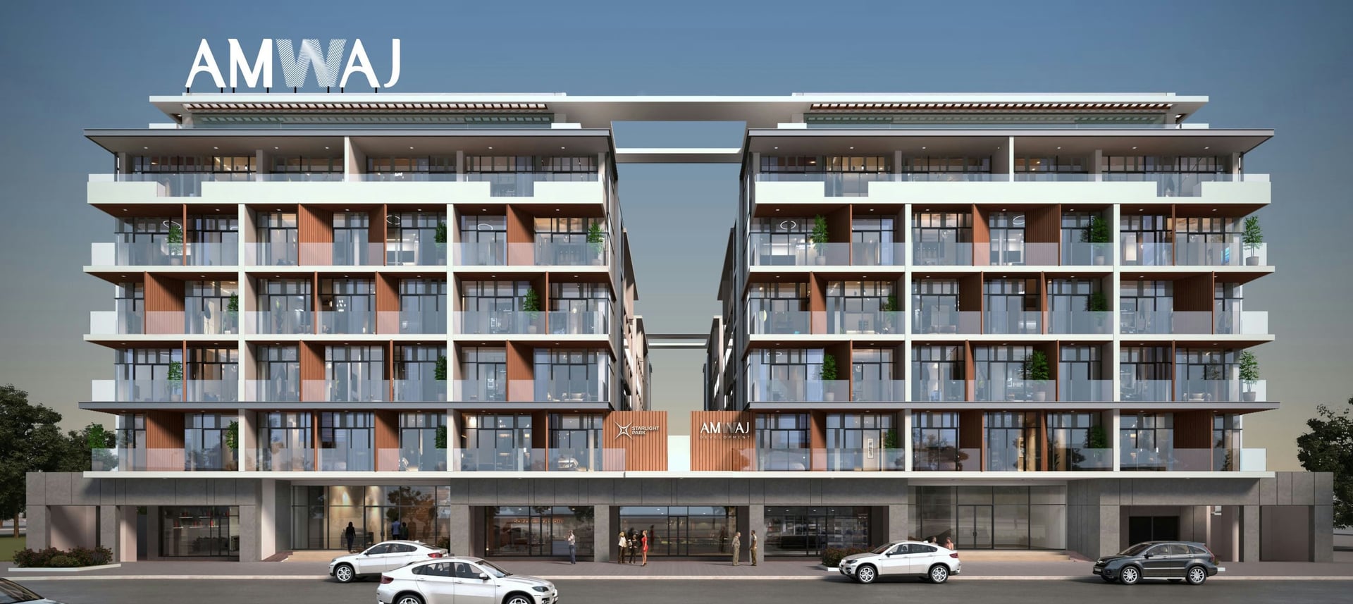 Starlight Park by AMWAJ Development, MBR District 11 (Meydan South). Render supplied by developer.