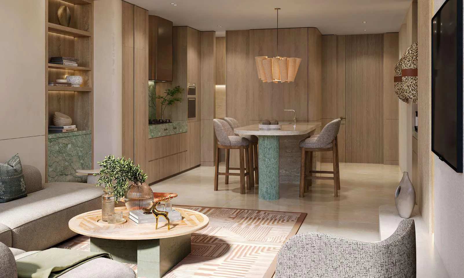 Nasim Al Bahr Residences by Abu Dhabi National Hotels, image 10 of 19. Render supplied by developer.