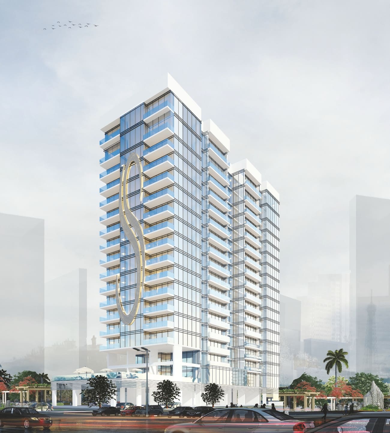 Royal Regency by Al Seeb Real Estate Development, Business Bay. Render supplied by developer.