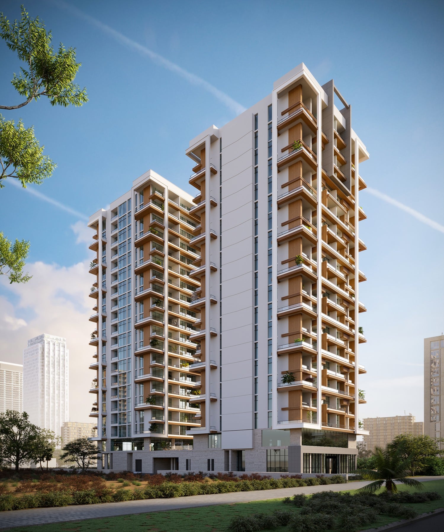 Royal Regency Suites by Al Seeb Real Estate Development, image 1 of 14. Render supplied by developer.