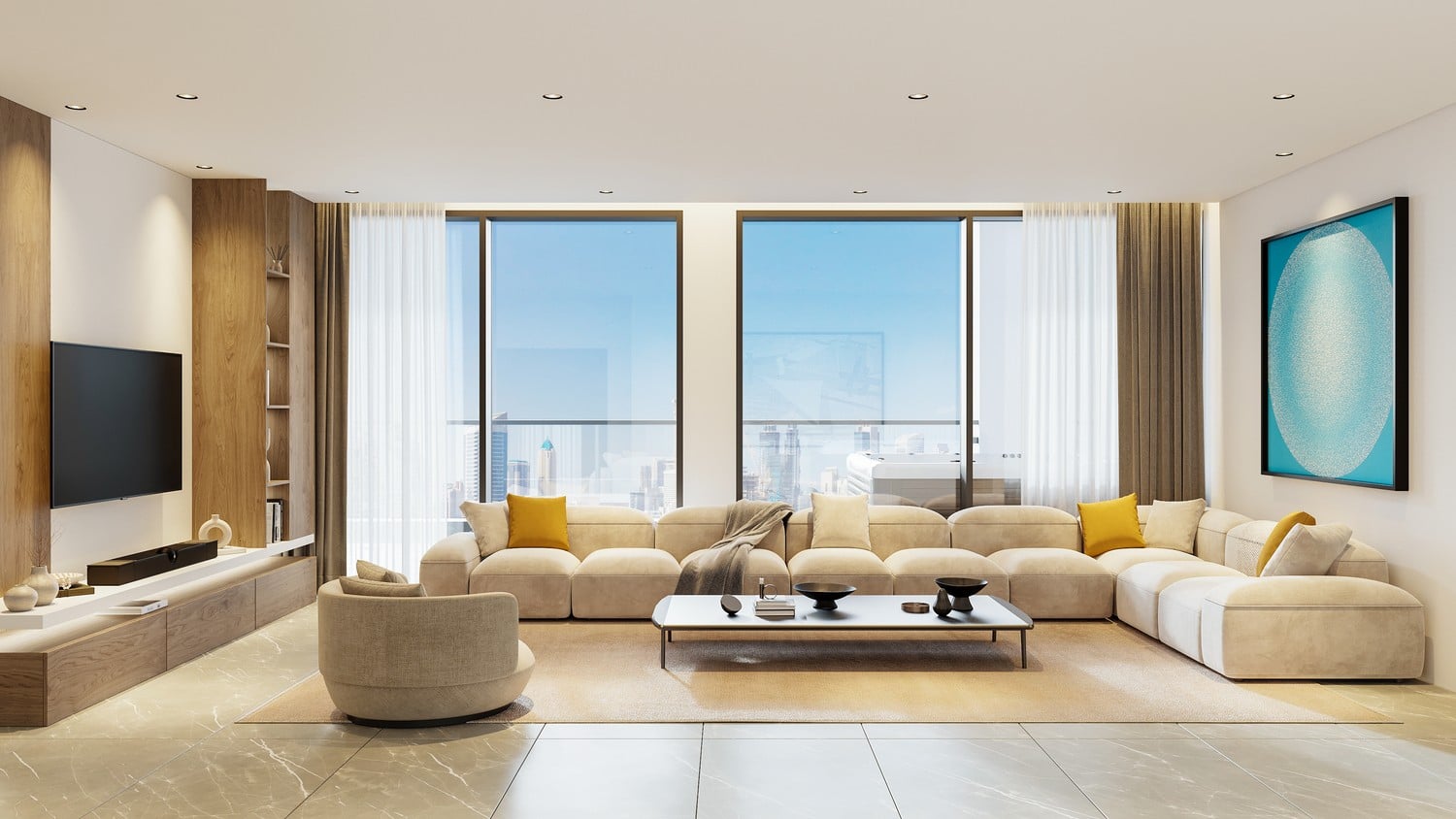 Royal Regency Suites by Al Seeb Real Estate Development, image 7 of 14. Render supplied by developer.