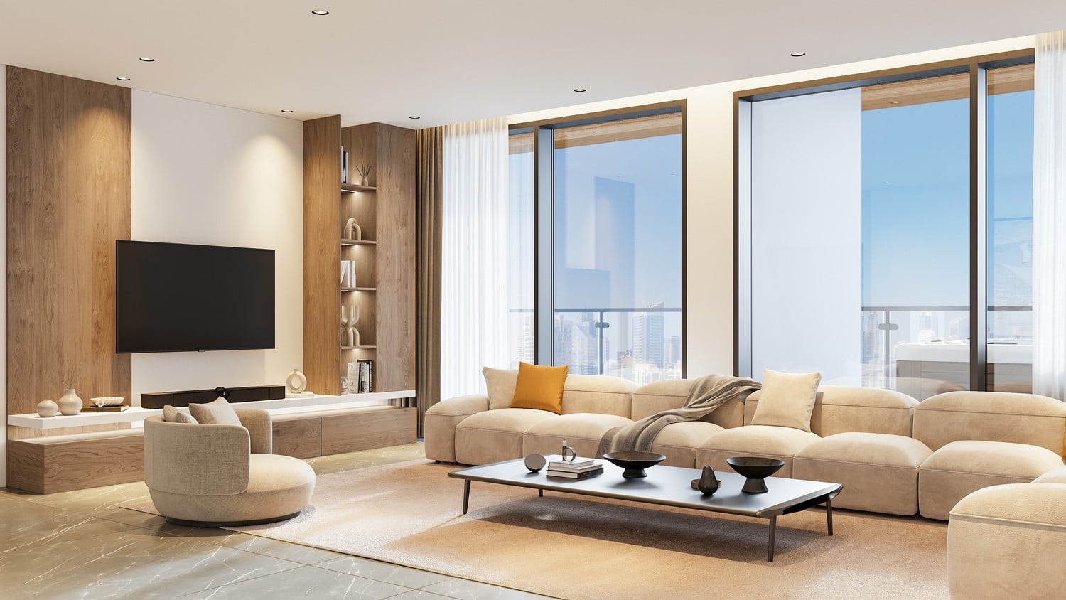 Royal Regency Suites by Al Seeb Real Estate Development, image 8 of 14. Render supplied by developer.