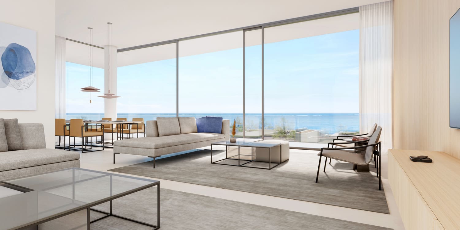 Al Zorah Seaside Hills by Al Zorah Development Company, image 8 of 12. Render supplied by developer.