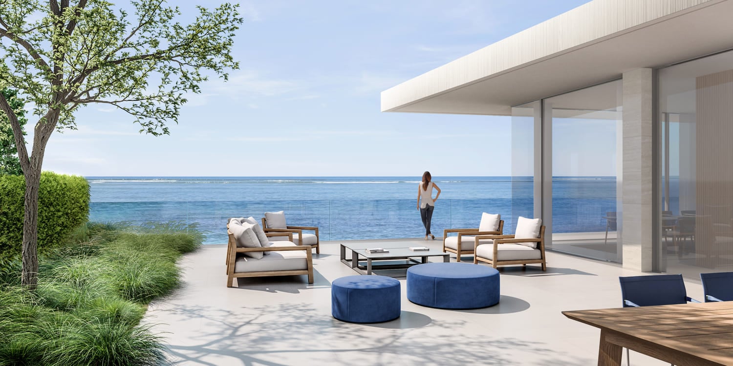 Al Zorah Seaside Hills by Al Zorah Development Company, image 6 of 12. Render supplied by developer.