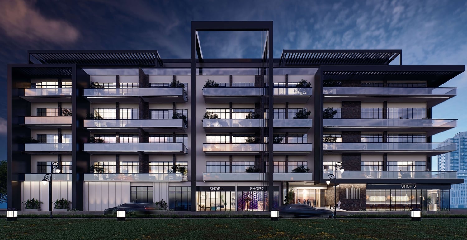 Al Serh Residences 11 by Asak Real Estate Development, image 1 of 7. Render supplied by developer.