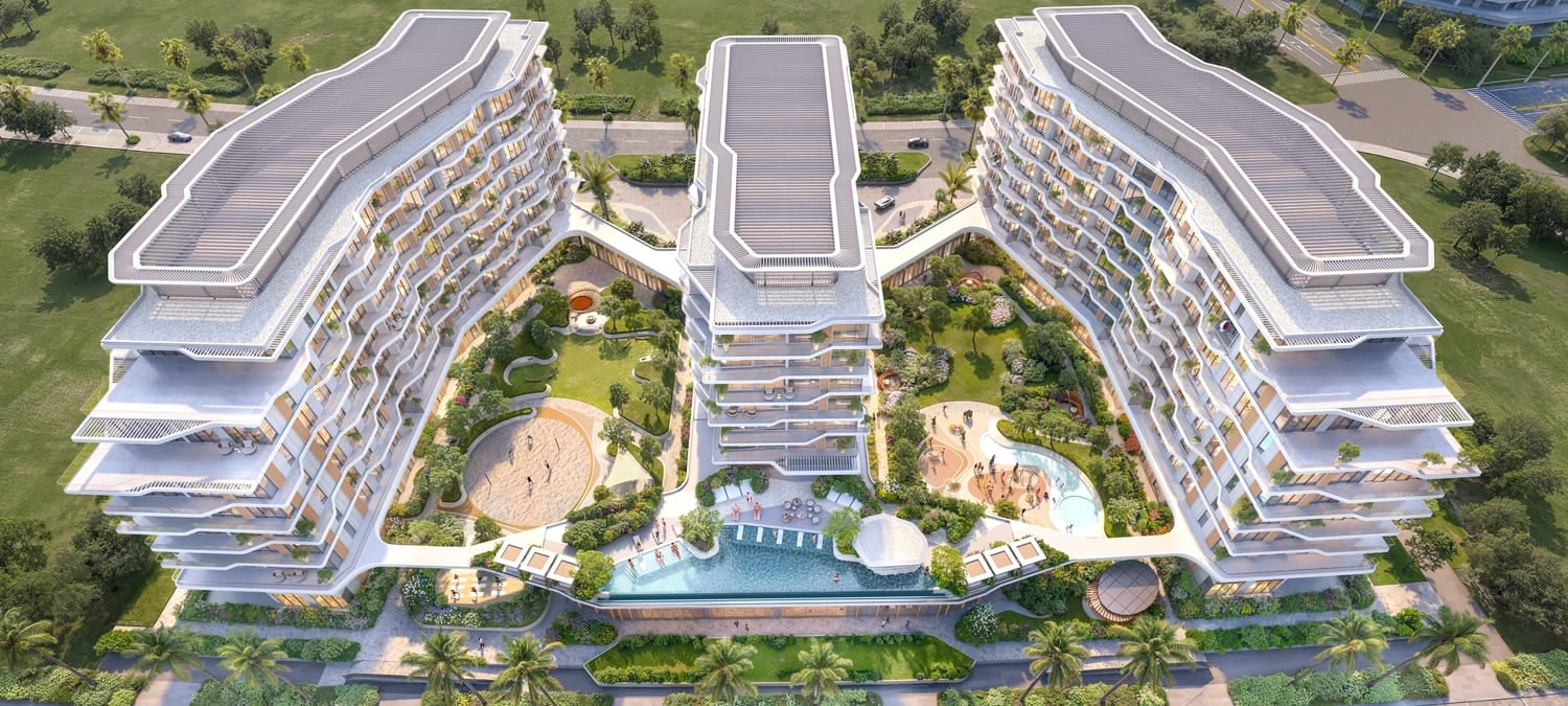 Flora Isle Beachfront Residences by Centurion, image 2 of 16. Render supplied by developer.