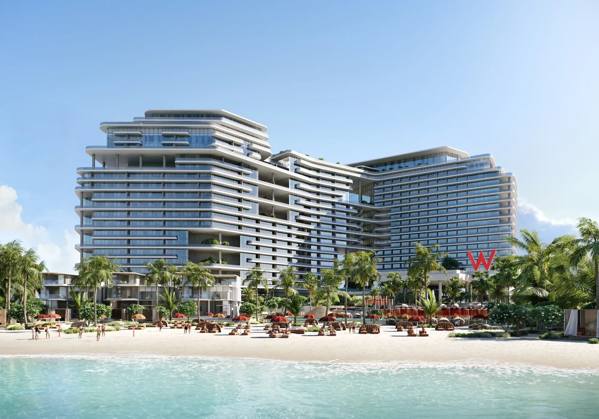 W Hotels and Residences Al Marjan by Dalands, image 1 of 13. Render supplied by developer.