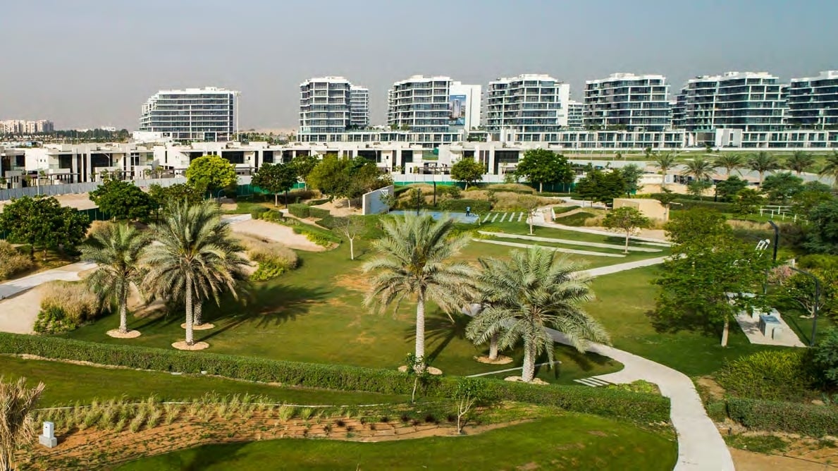 Damac Hills - Park Town, Damac Hills. Render supplied by developer.