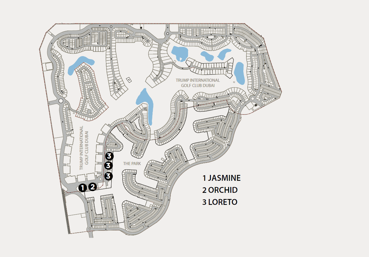 Damac Hills - Park Town, image 6 of 6. Render supplied by developer.