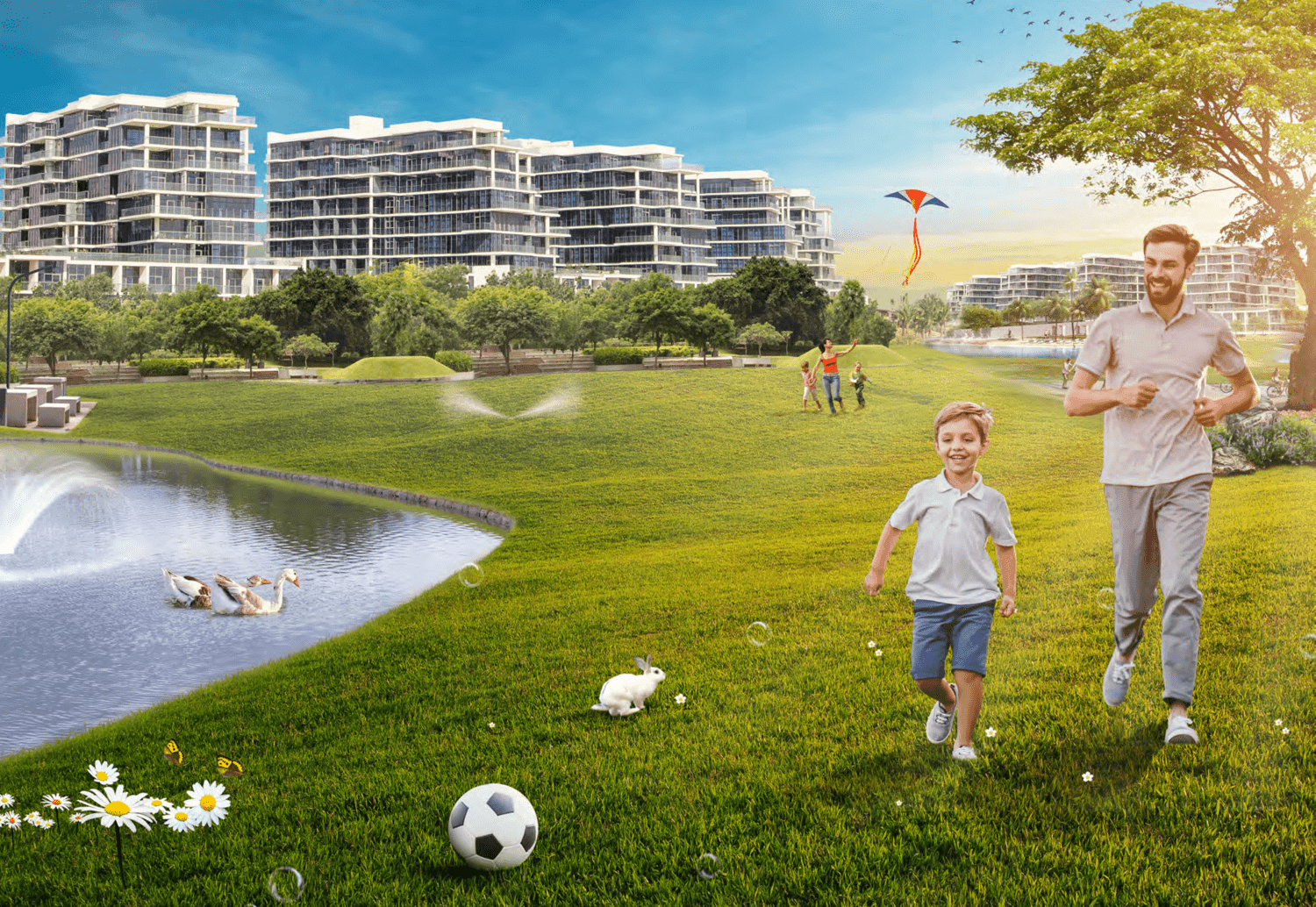 Damac Hills - Park Town, image 3 of 6. Render supplied by developer.