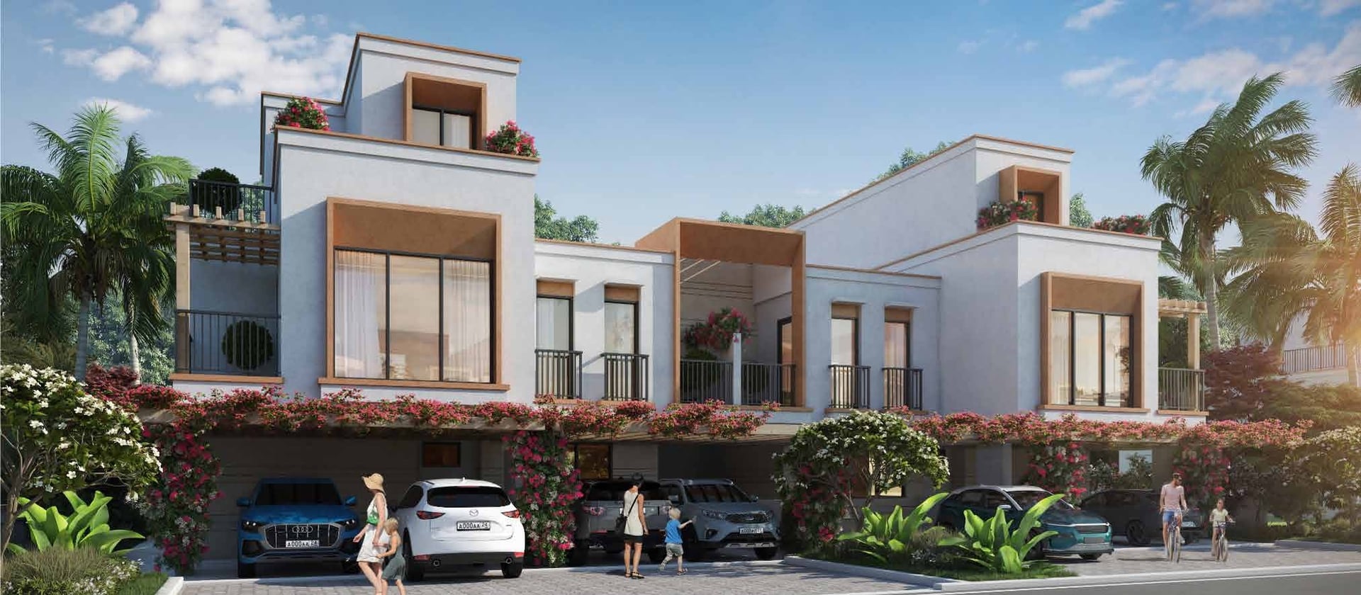 Damac Lagoons Mykonos, Damac Lagoons. Render supplied by developer.