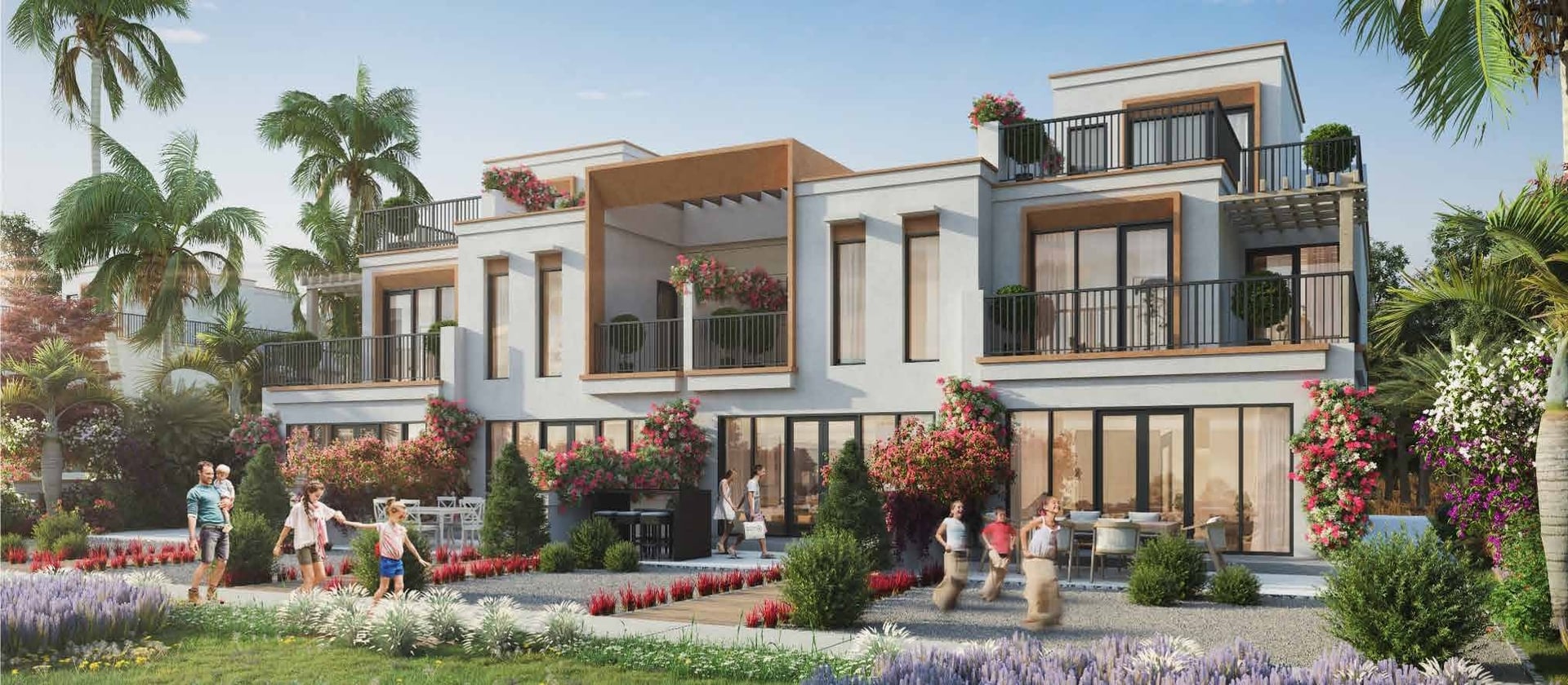 Damac Lagoons Mykonos, image 1 of 5. Render supplied by developer.
