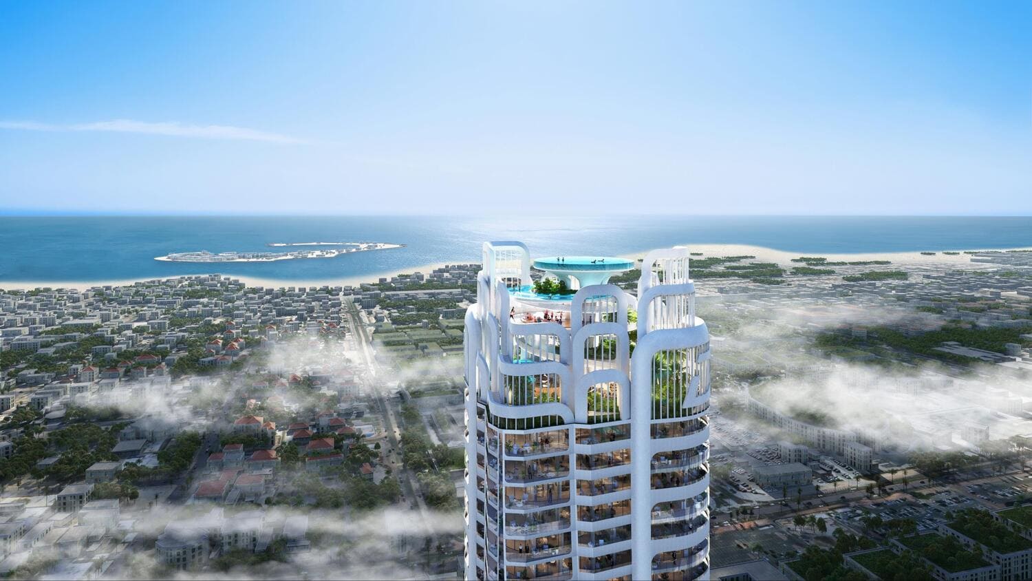 Volta by Damac, image 1 of 7. Render supplied by developer.