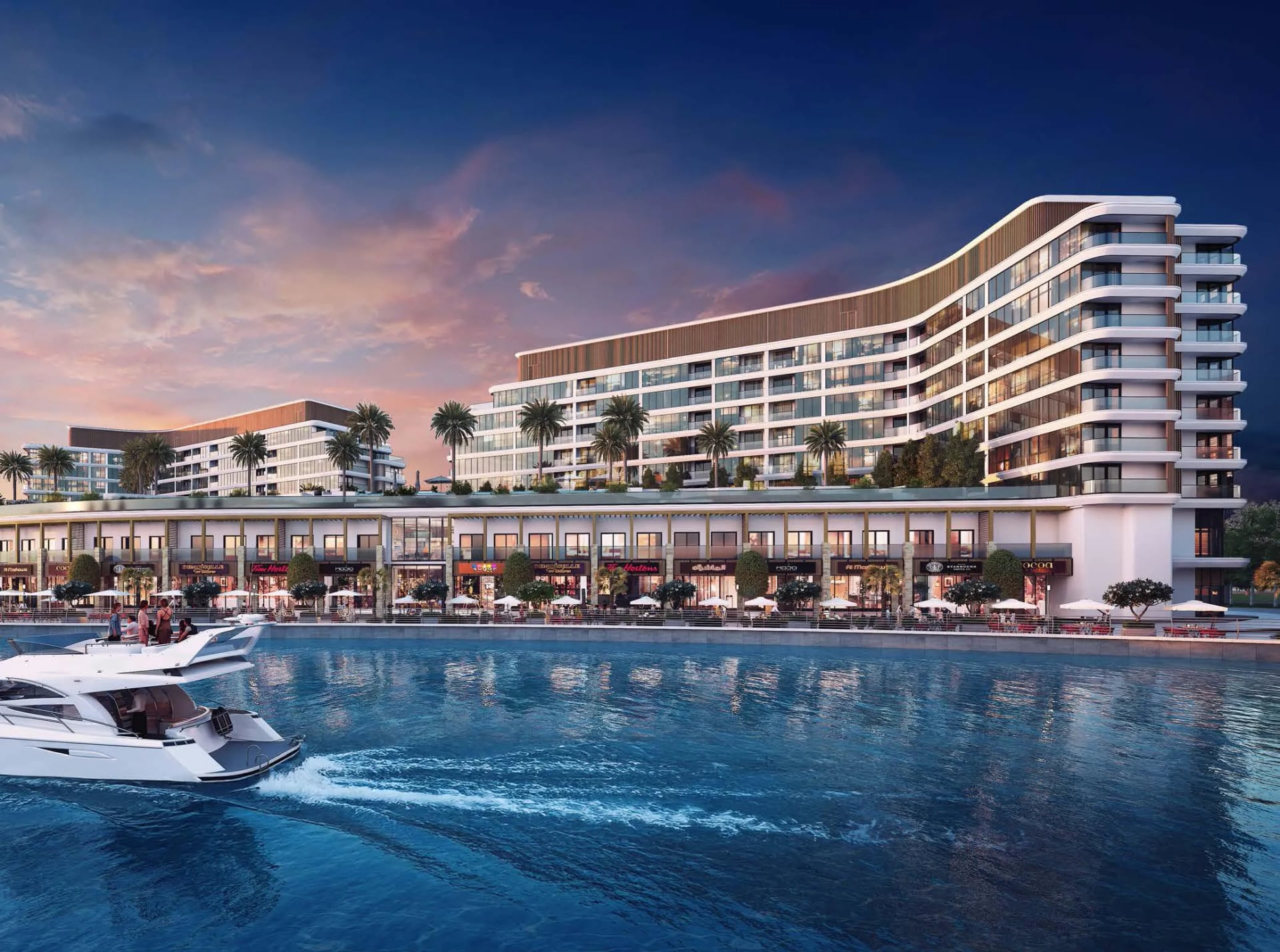 Capeside Marina Residences by Sobha, image 1 of 5. Render supplied by developer.