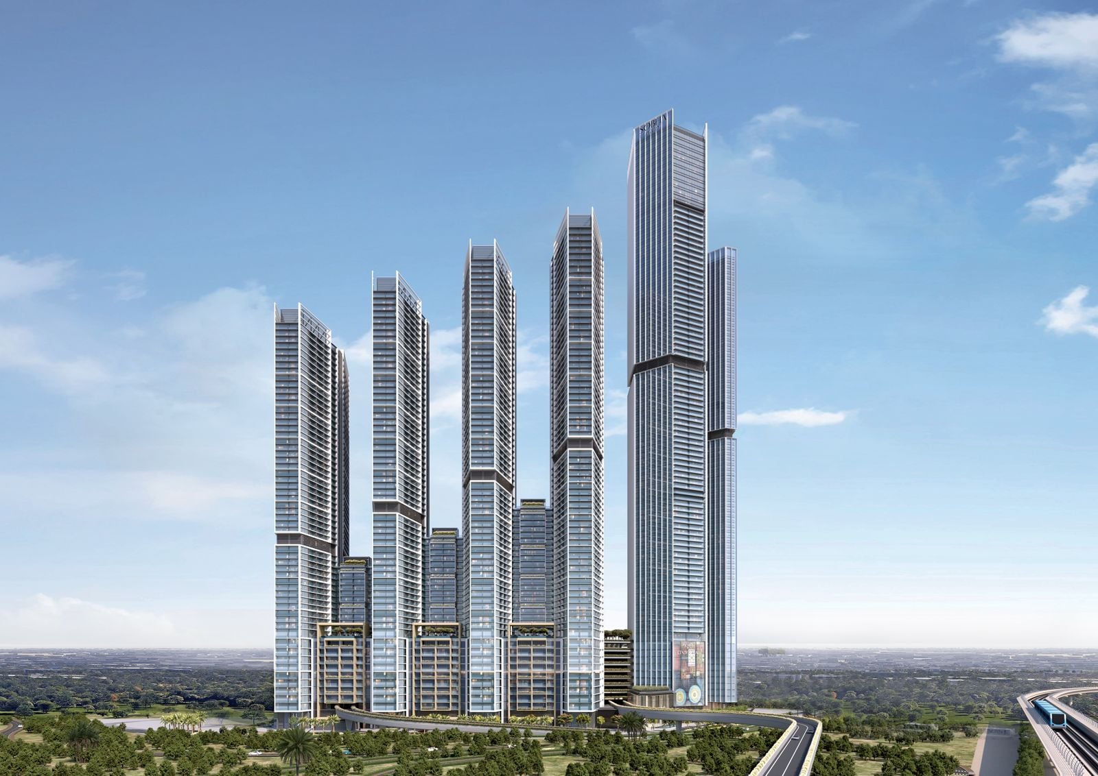 The Serene at Sobha Central, image 1 of 11. Render supplied by developer.