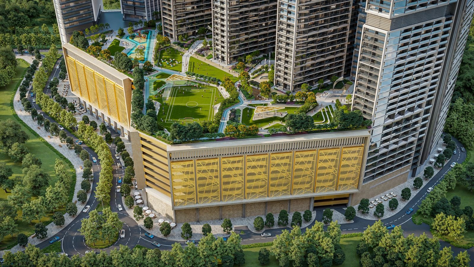 The Serene at Sobha Central, image 2 of 11. Render supplied by developer.