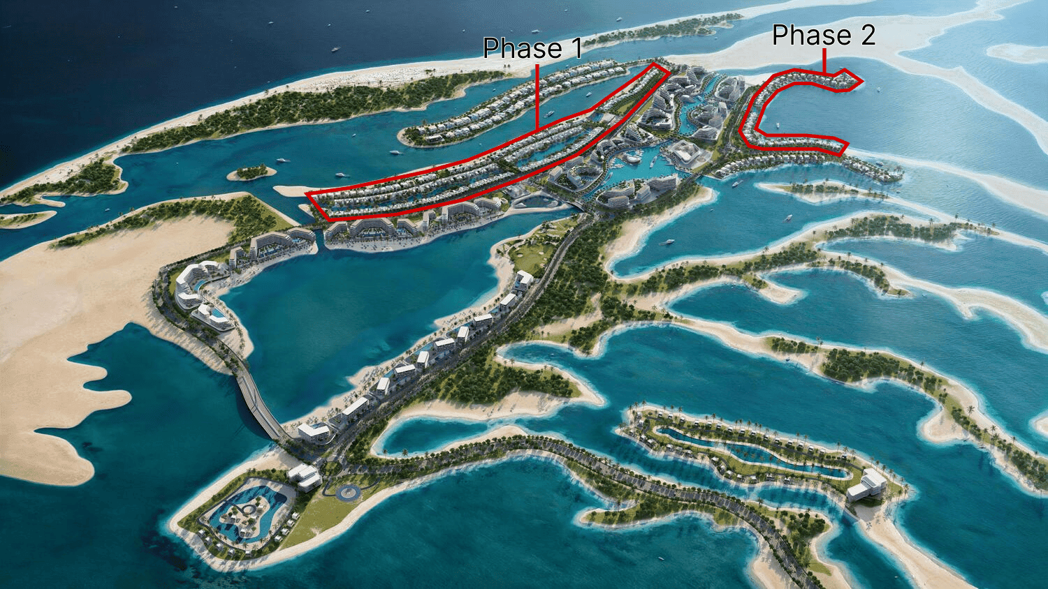 Sobha Siniya Island Villas Phases 1 and 2, image 8 of 8. Render supplied by developer.
