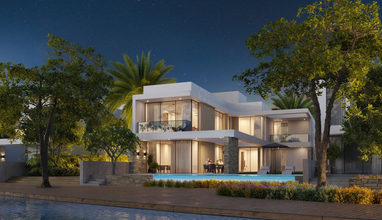 Sobha Siniya Island Villas Phases 1 and 2, image 5 of 8. Render supplied by developer.