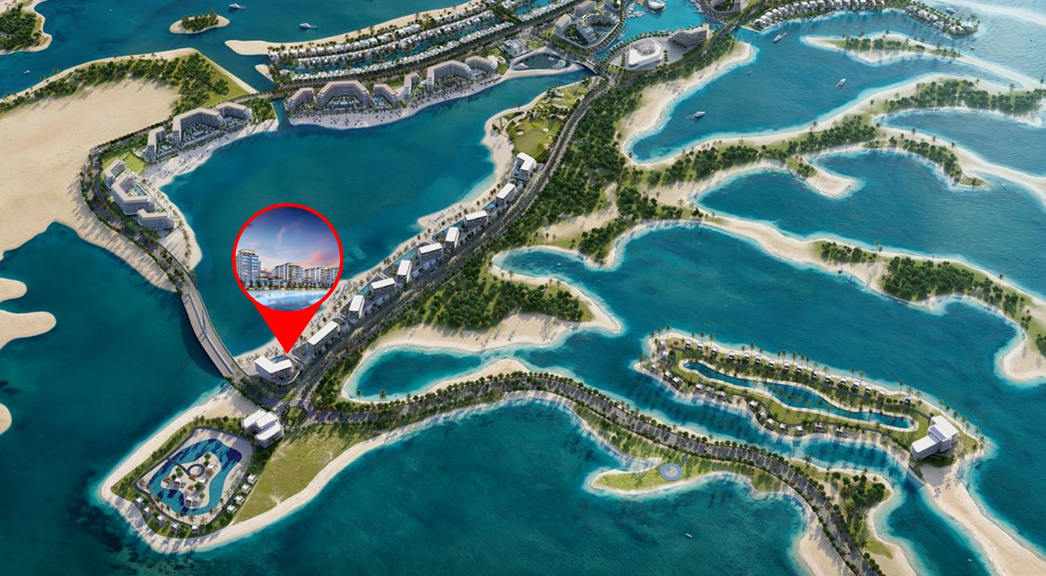 Pristine Beach Residences by Sobha, image 5 of 5. Render supplied by developer.