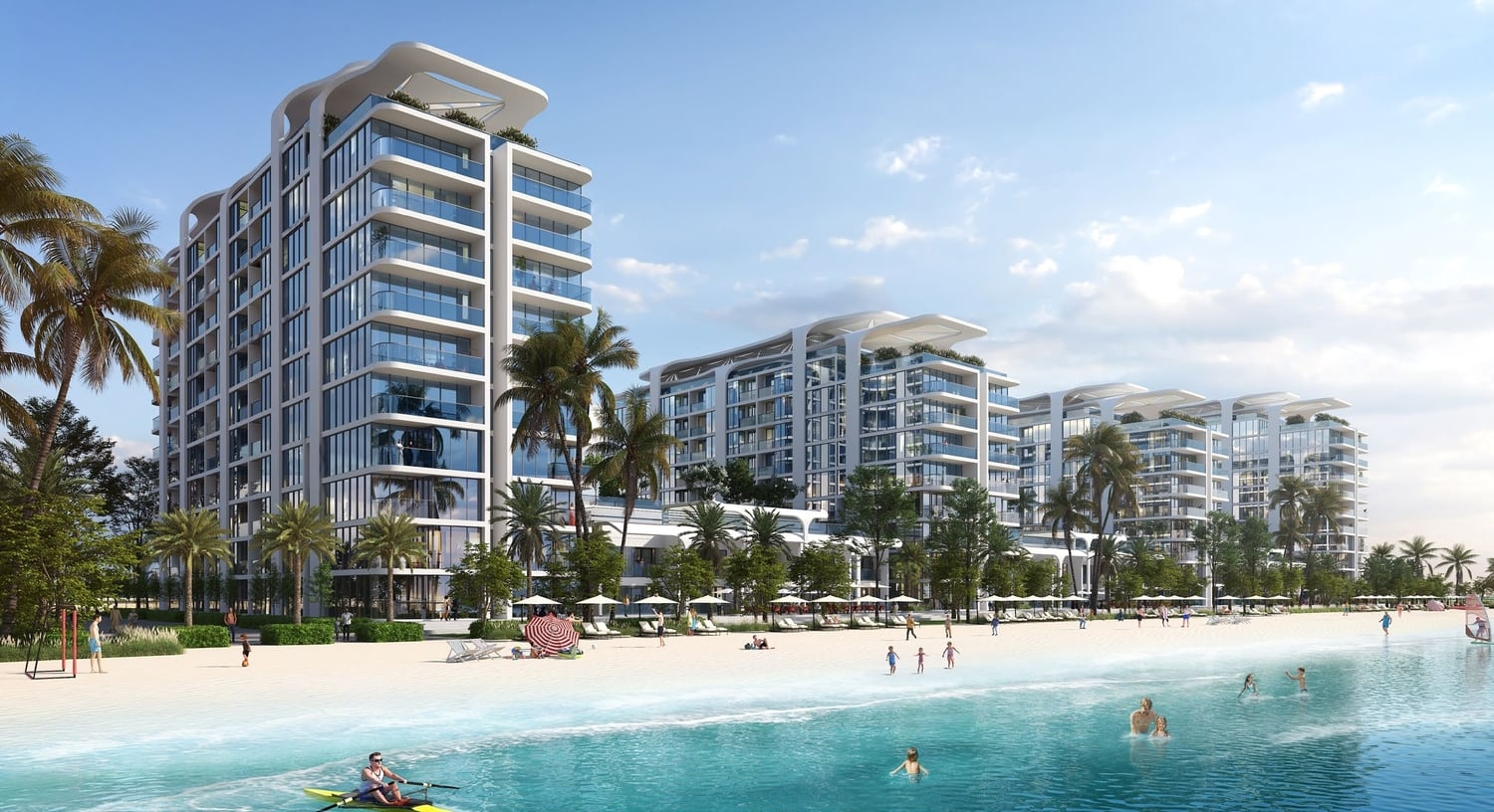 Pristine Beach Residences by Sobha, image 2 of 5. Render supplied by developer.
