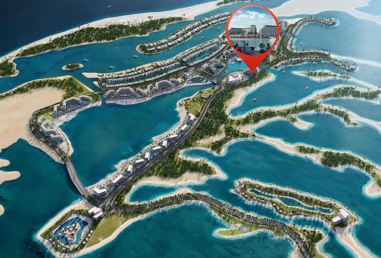 Canalside Marina Residences by Sobha, image 11 of 11. Render supplied by developer.