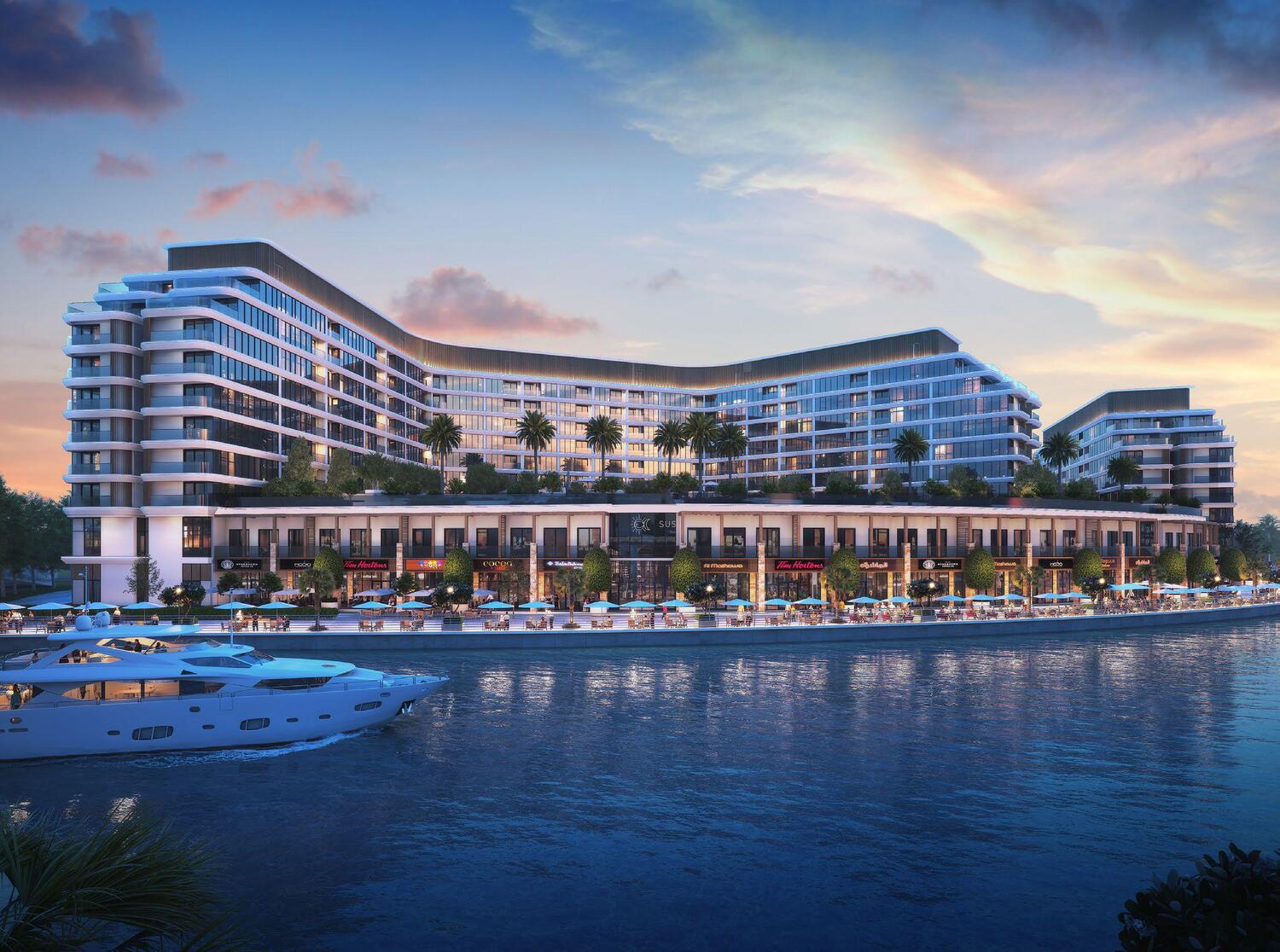 Canalside Marina Residences by Sobha, image 7 of 11. Render supplied by developer.
