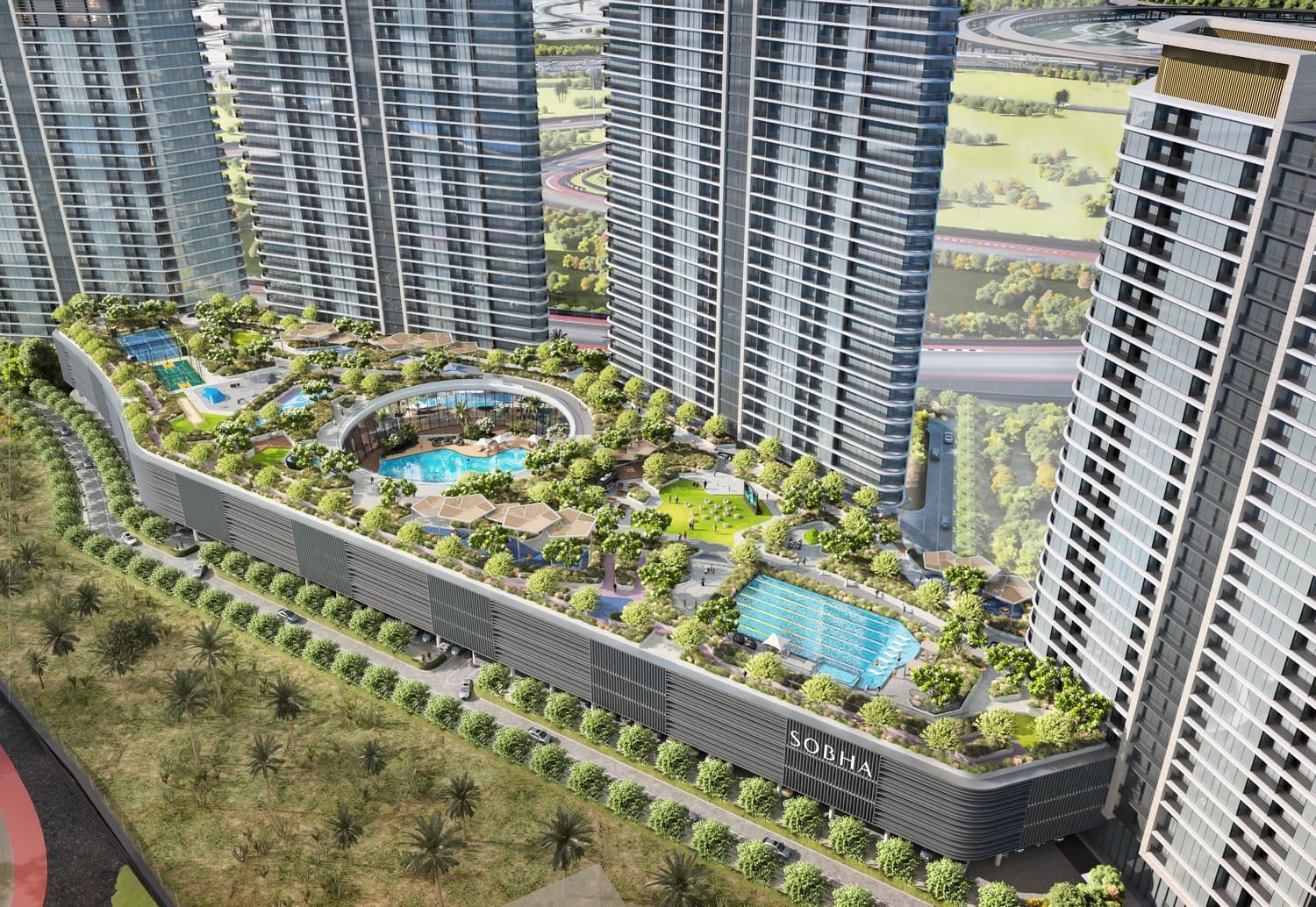 Sobha Solis, image 1 of 8. Render supplied by developer.
