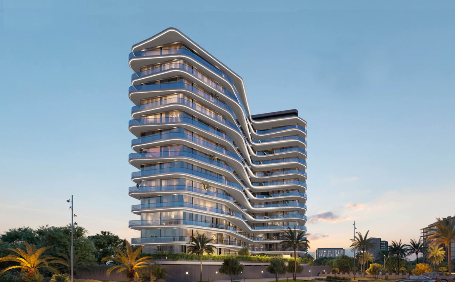 Milos by Karma Developers, Dubailand Residence Complex. Render supplied by developer.