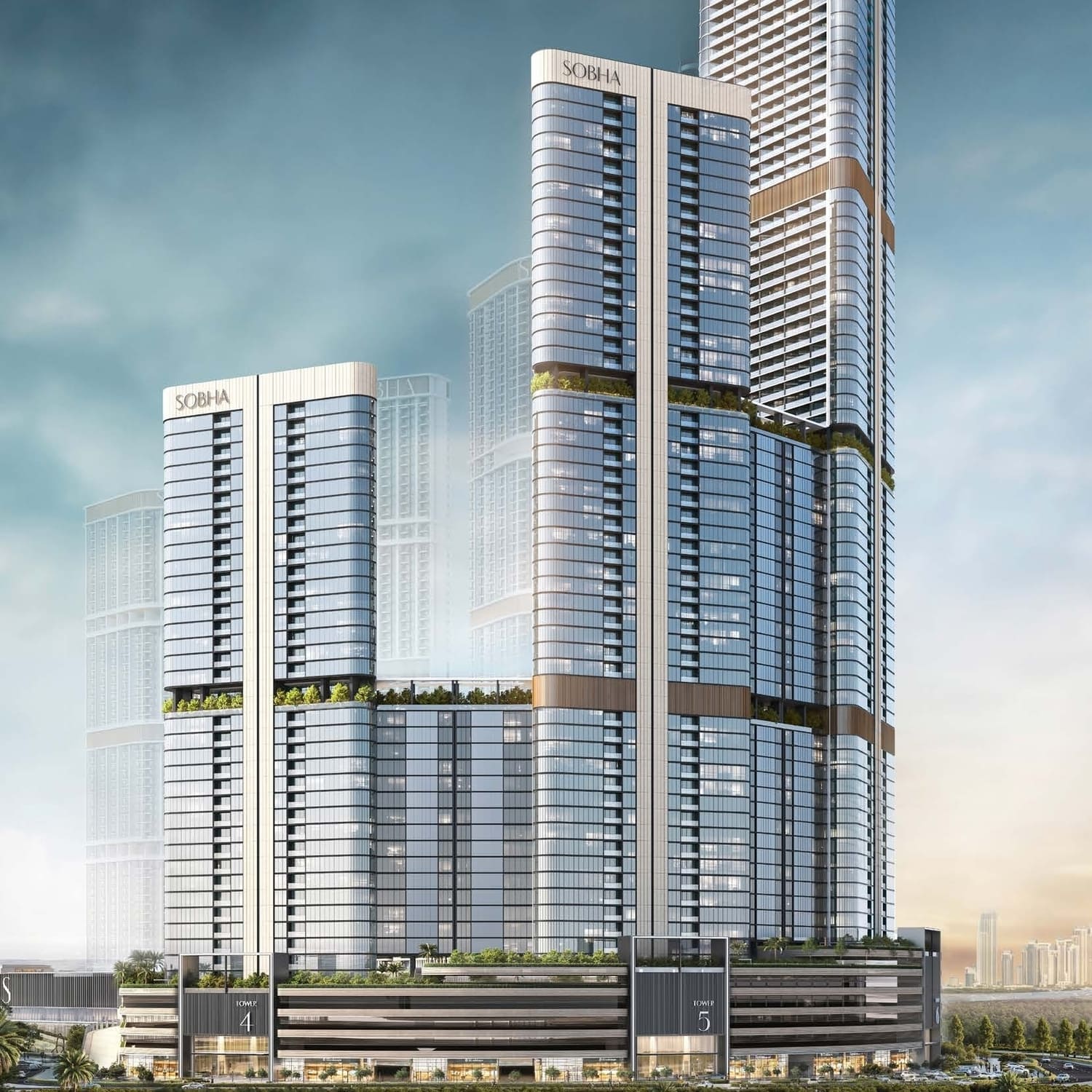 Skyvue Spectra by Sobha, image 2 of 5. Render supplied by developer.