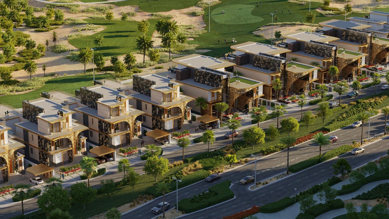 Damac Hills - Gems Estates, image 1 of 12. Render supplied by developer.