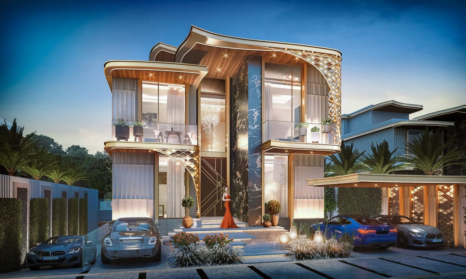 Damac Hills - Gems Estates, image 3 of 12. Render supplied by developer.