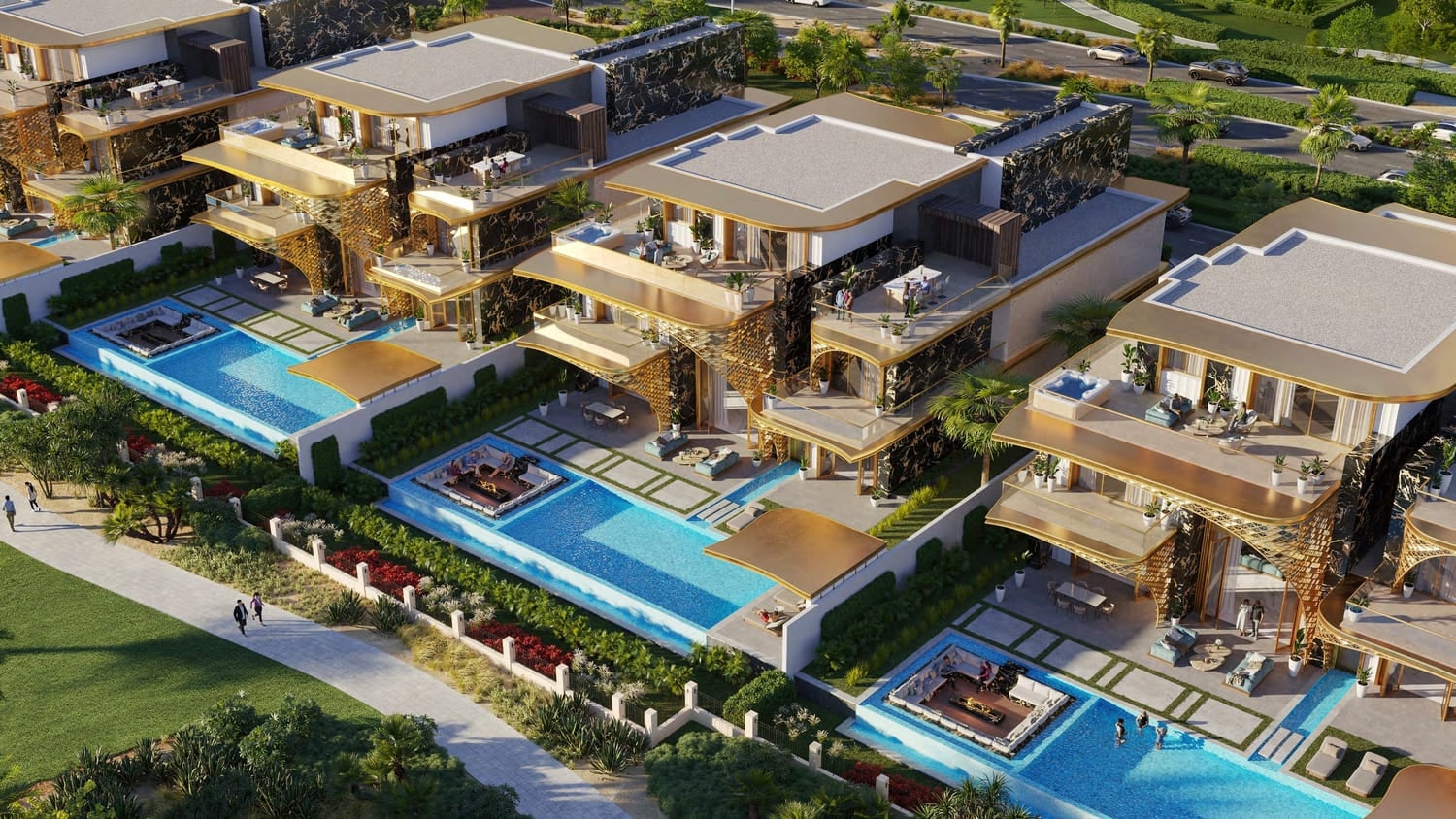 Damac Hills - Gems Estates, image 4 of 12. Render supplied by developer.
