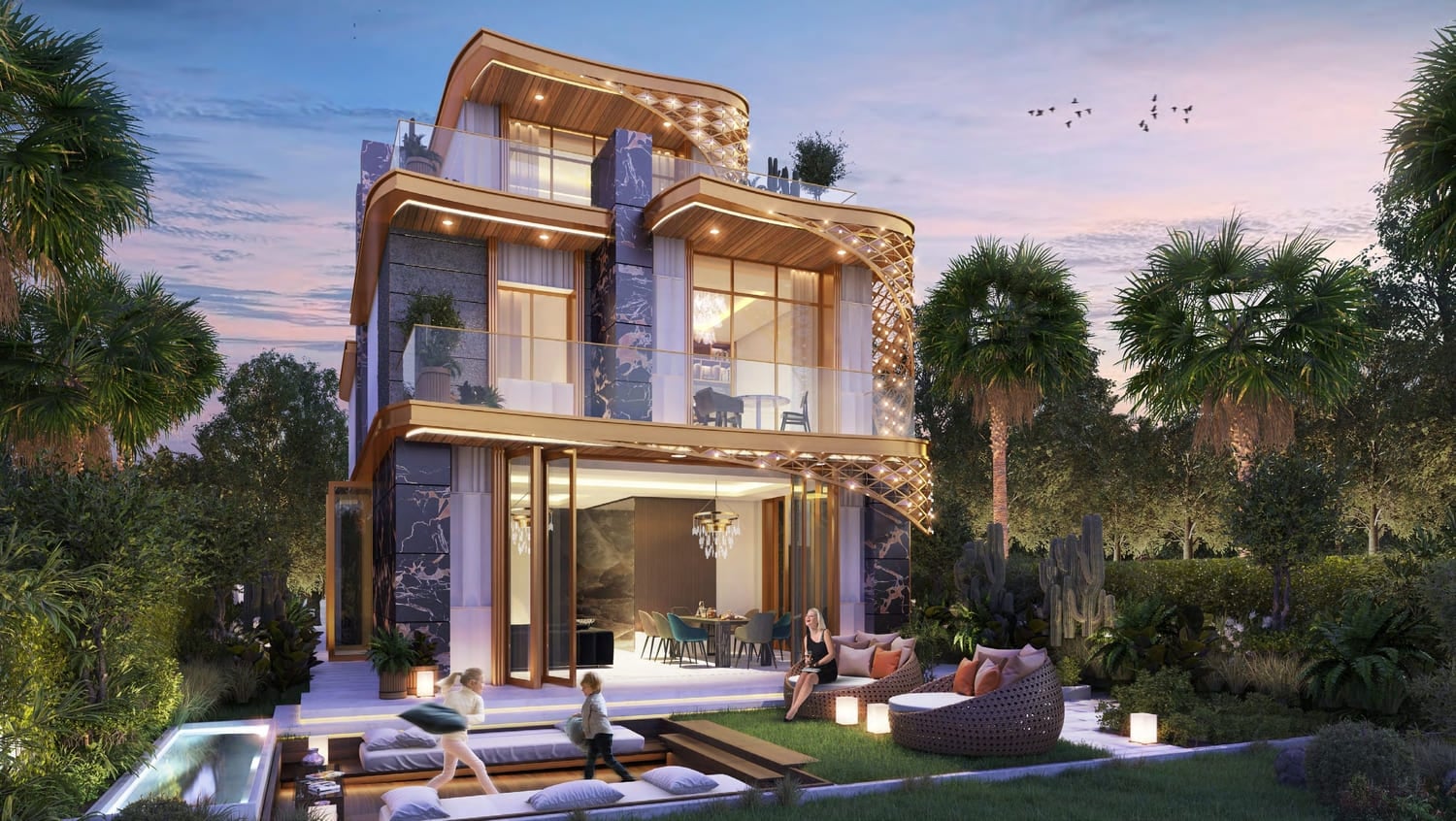 Damac Hills - Gems Estates, image 8 of 12. Render supplied by developer.