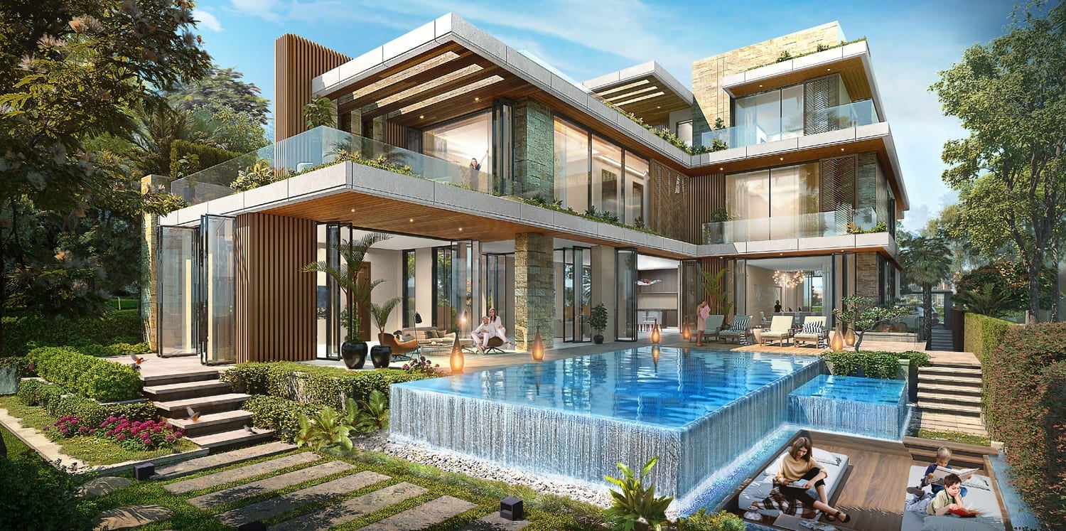Damac Hills - Cavalli Estates, image 1 of 11. Render supplied by developer.
