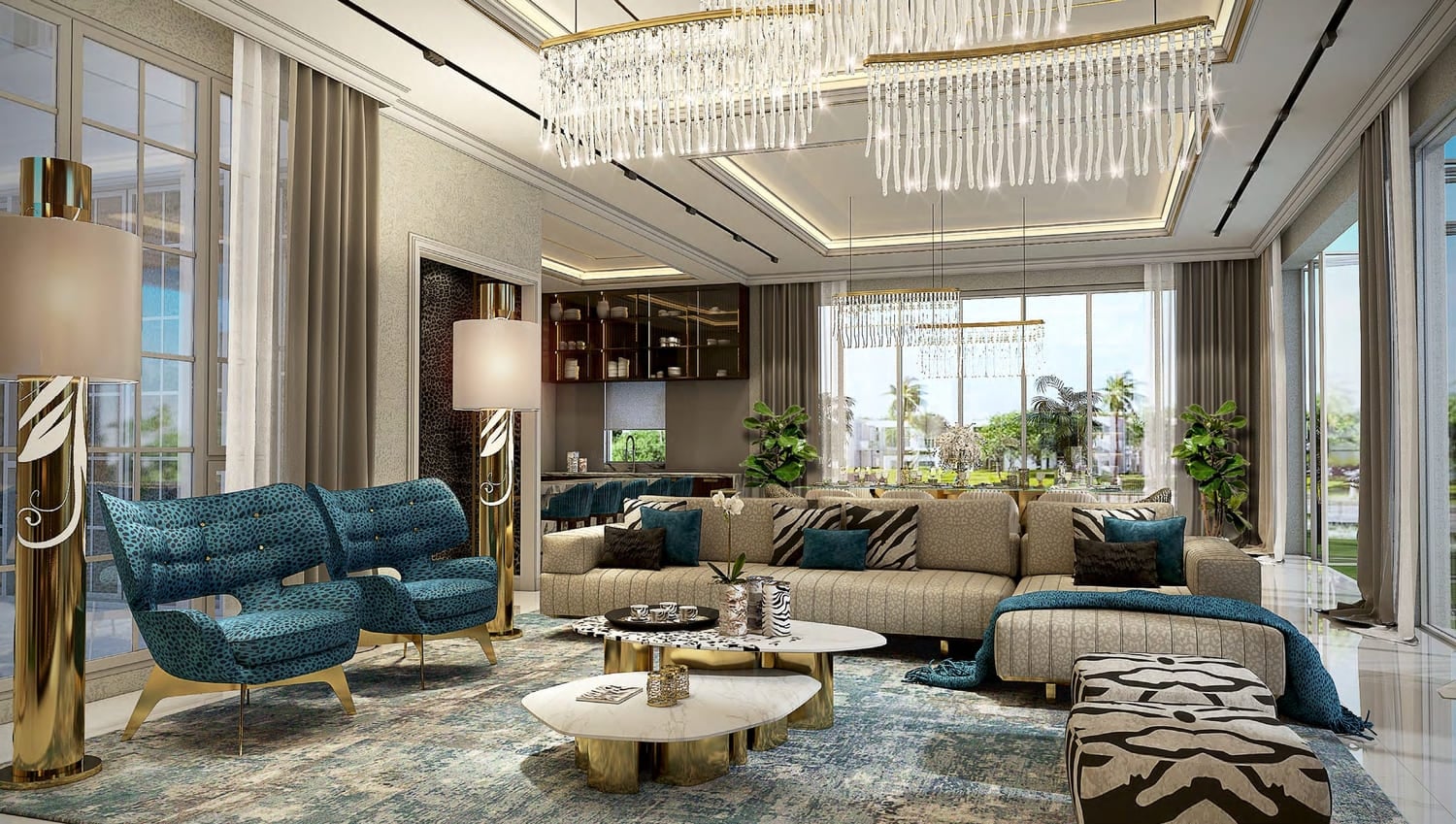 Damac Hills - Cavalli Estates, image 4 of 11. Render supplied by developer.
