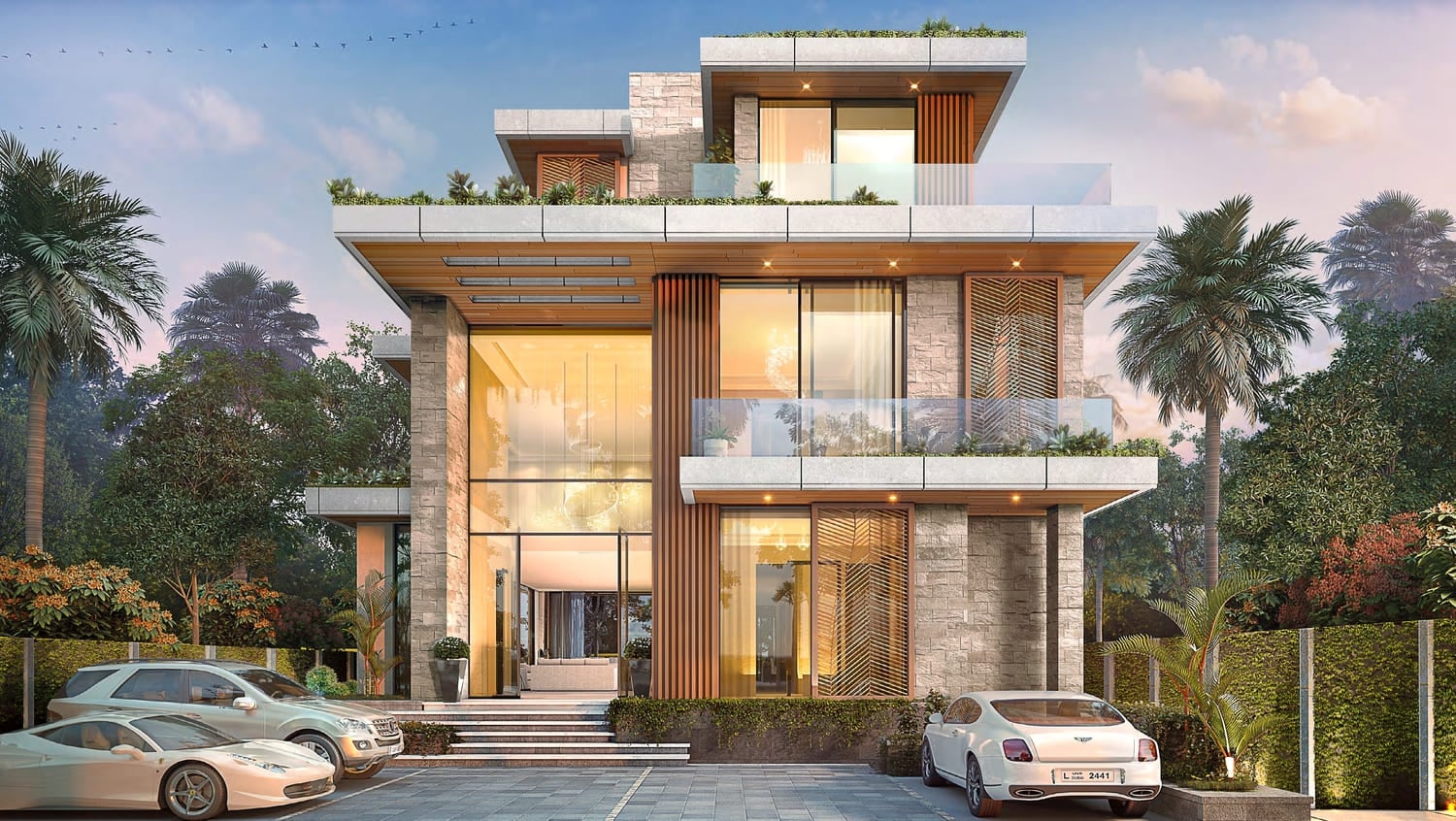 Damac Hills - Cavalli Estates, image 3 of 11. Render supplied by developer.