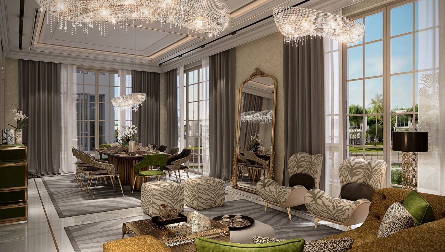 Damac Hills - Cavalli Estates, image 5 of 11. Render supplied by developer.