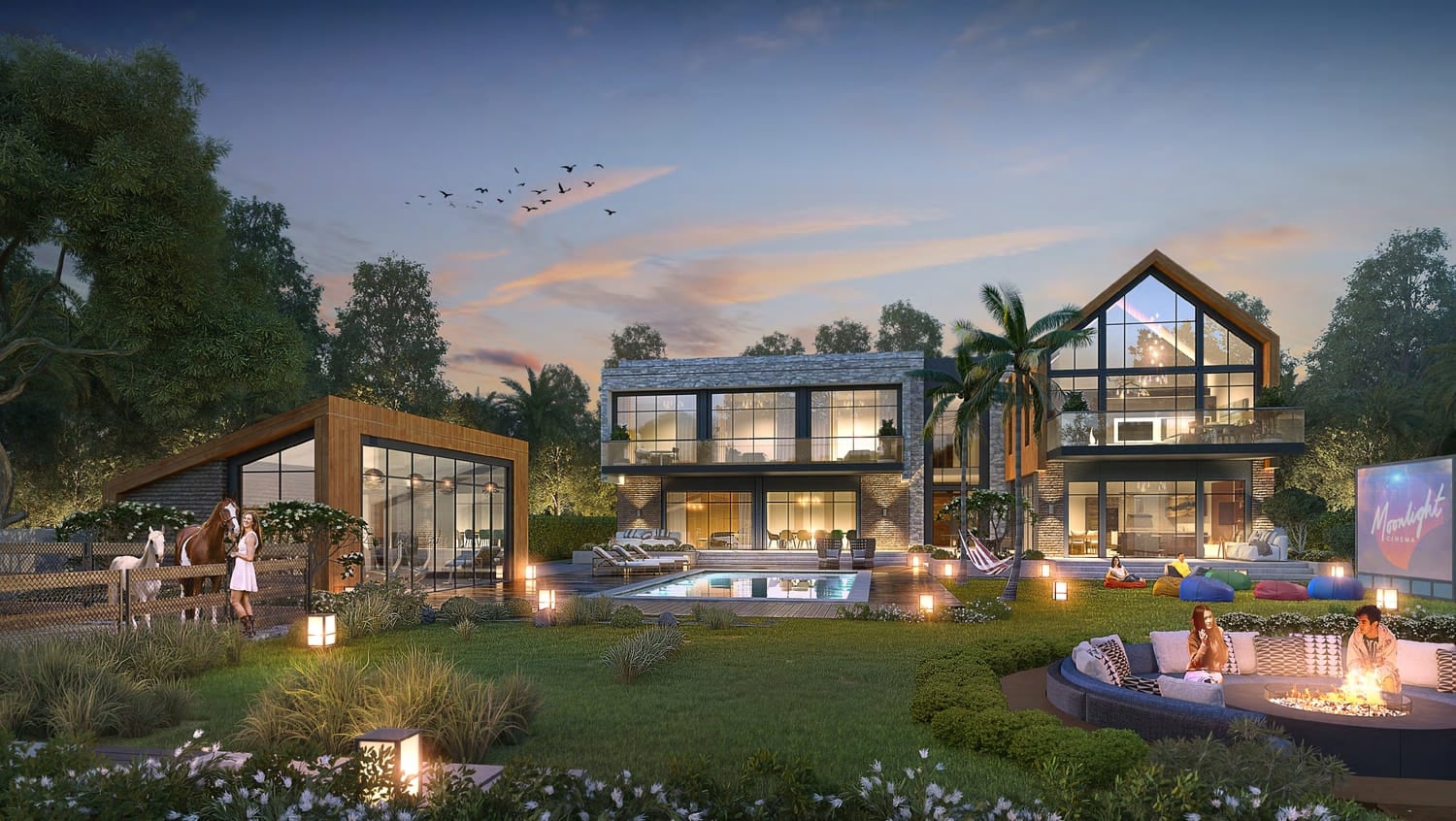 The Farmhouses by Damac, image 1 of 4. Render supplied by developer.
