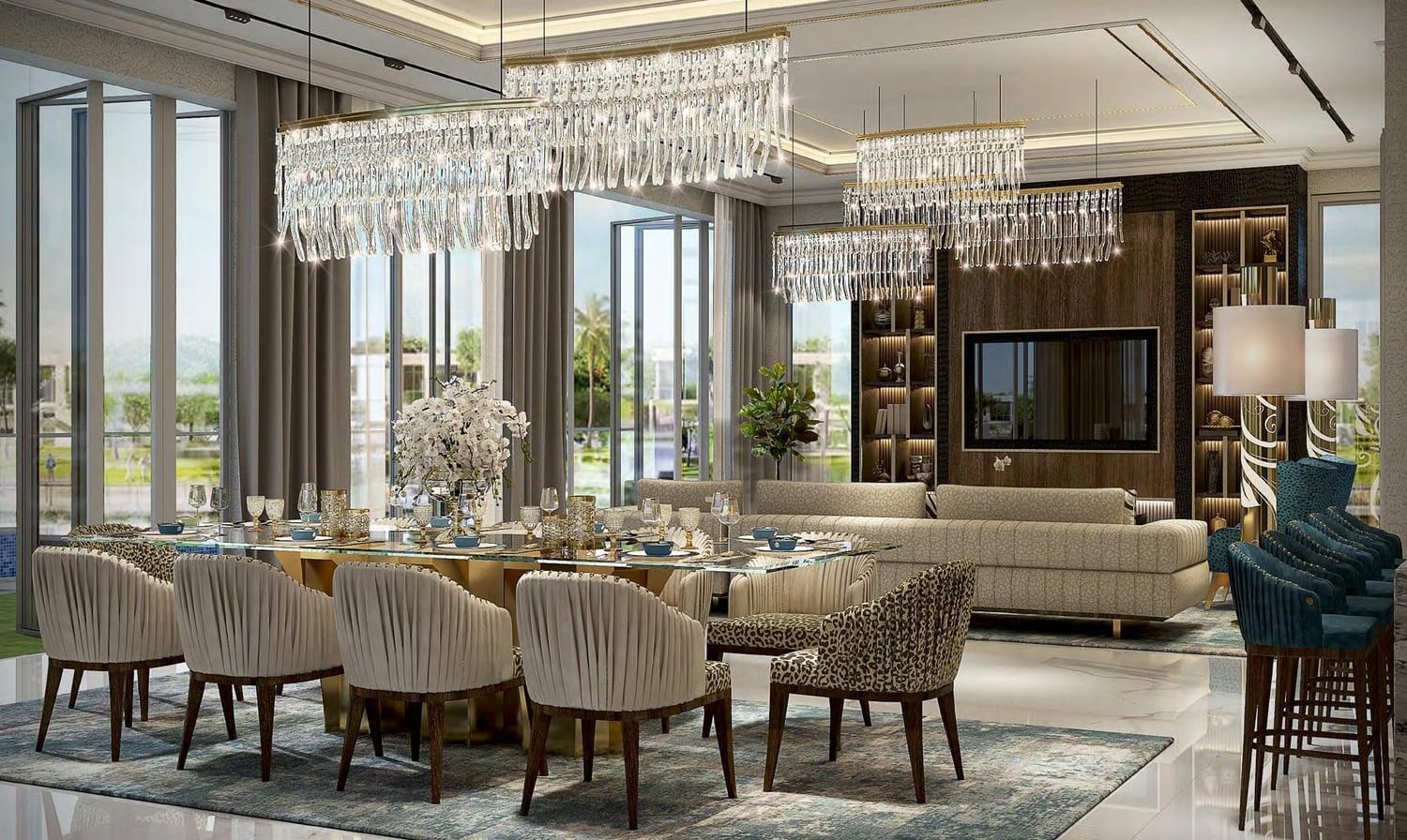 Damac Hills - Cavalli Estates, image 7 of 11. Render supplied by developer.