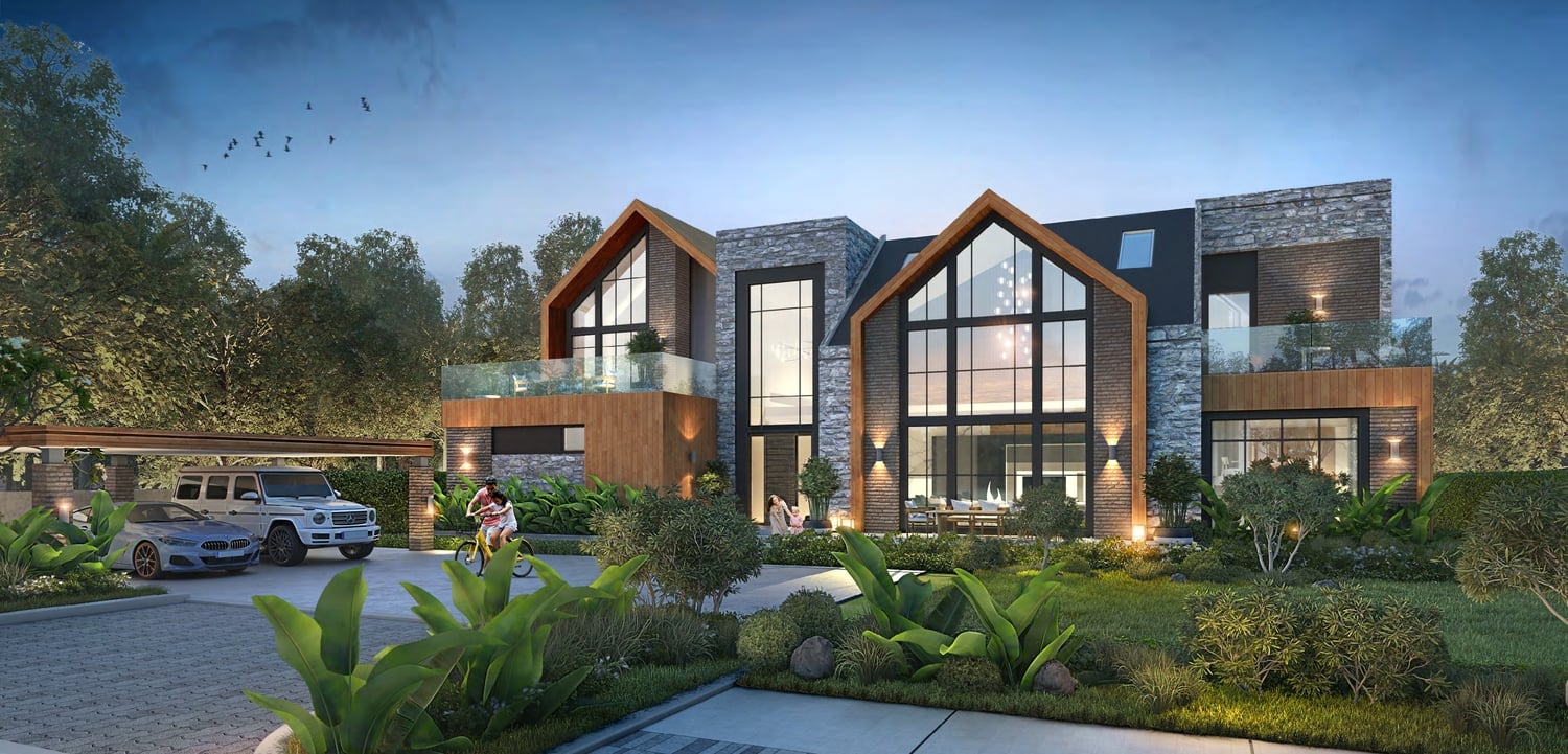 The Farmhouses by Damac, image 2 of 4. Render supplied by developer.