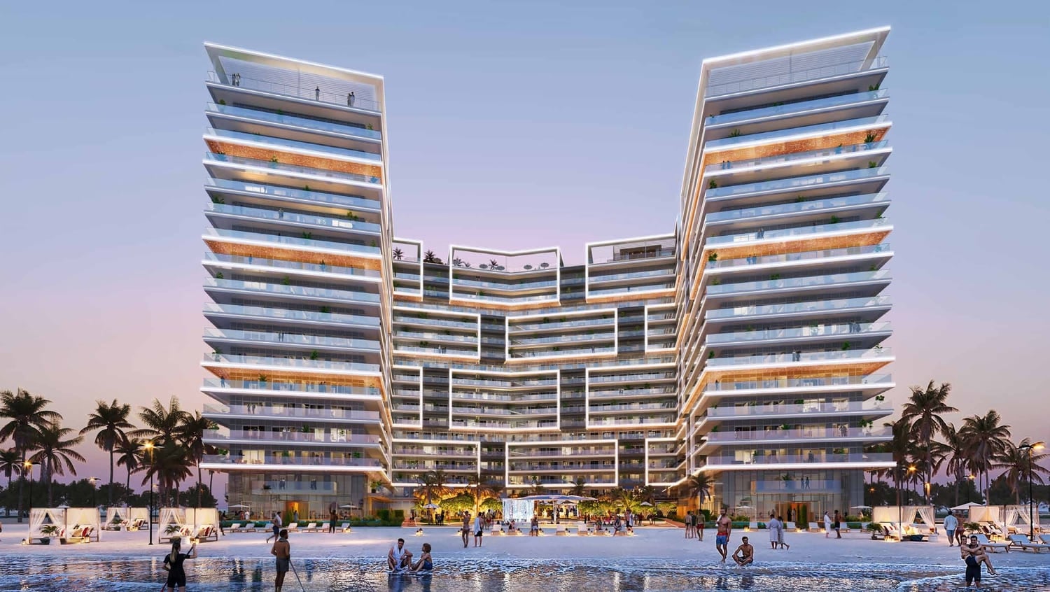 Shoreline by Damac, image 1 of 10. Render supplied by developer.