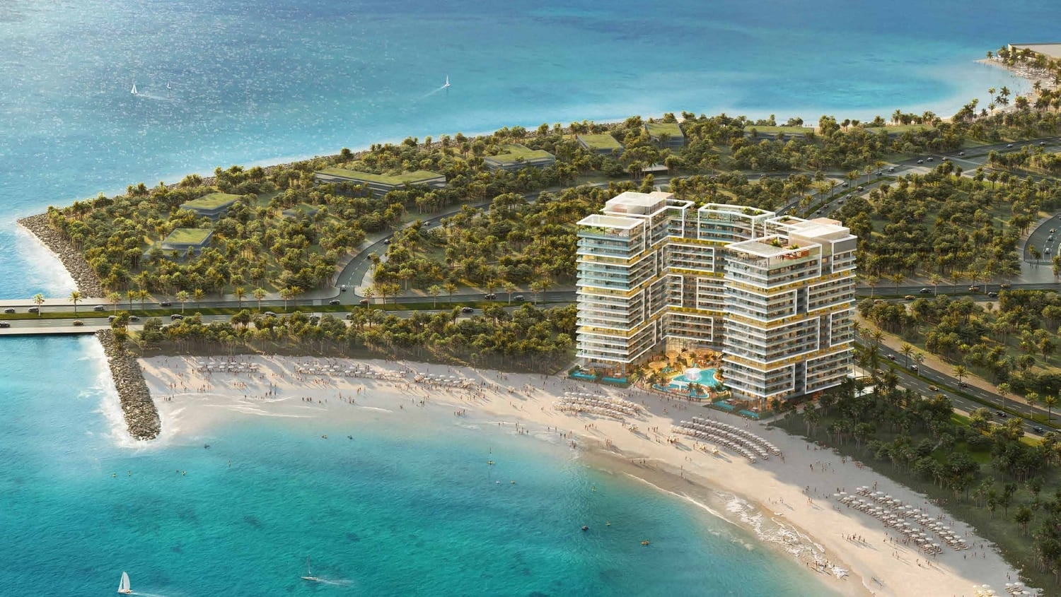 Shoreline by Damac, image 2 of 10. Render supplied by developer.
