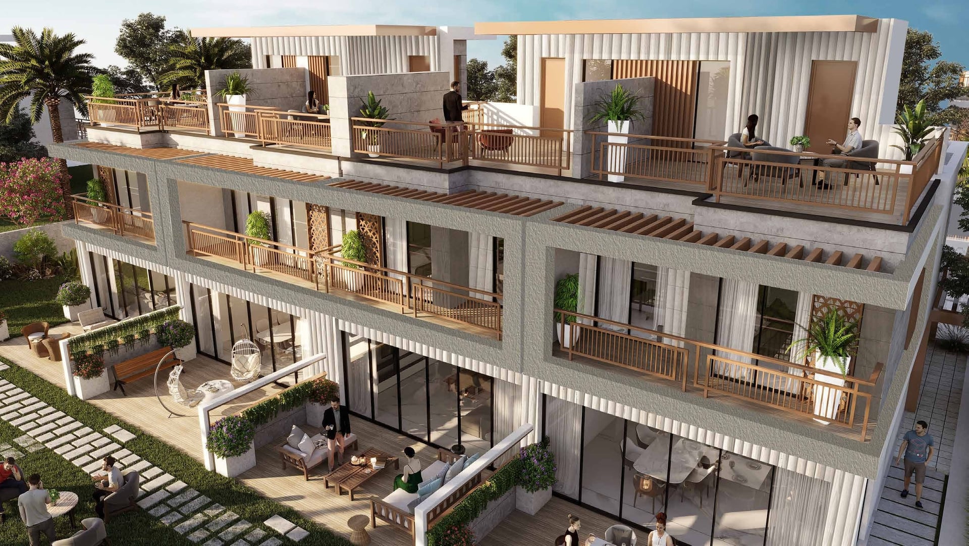 Damac Hills 2 - Camelia Villas, image 1 of 9. Render supplied by developer.