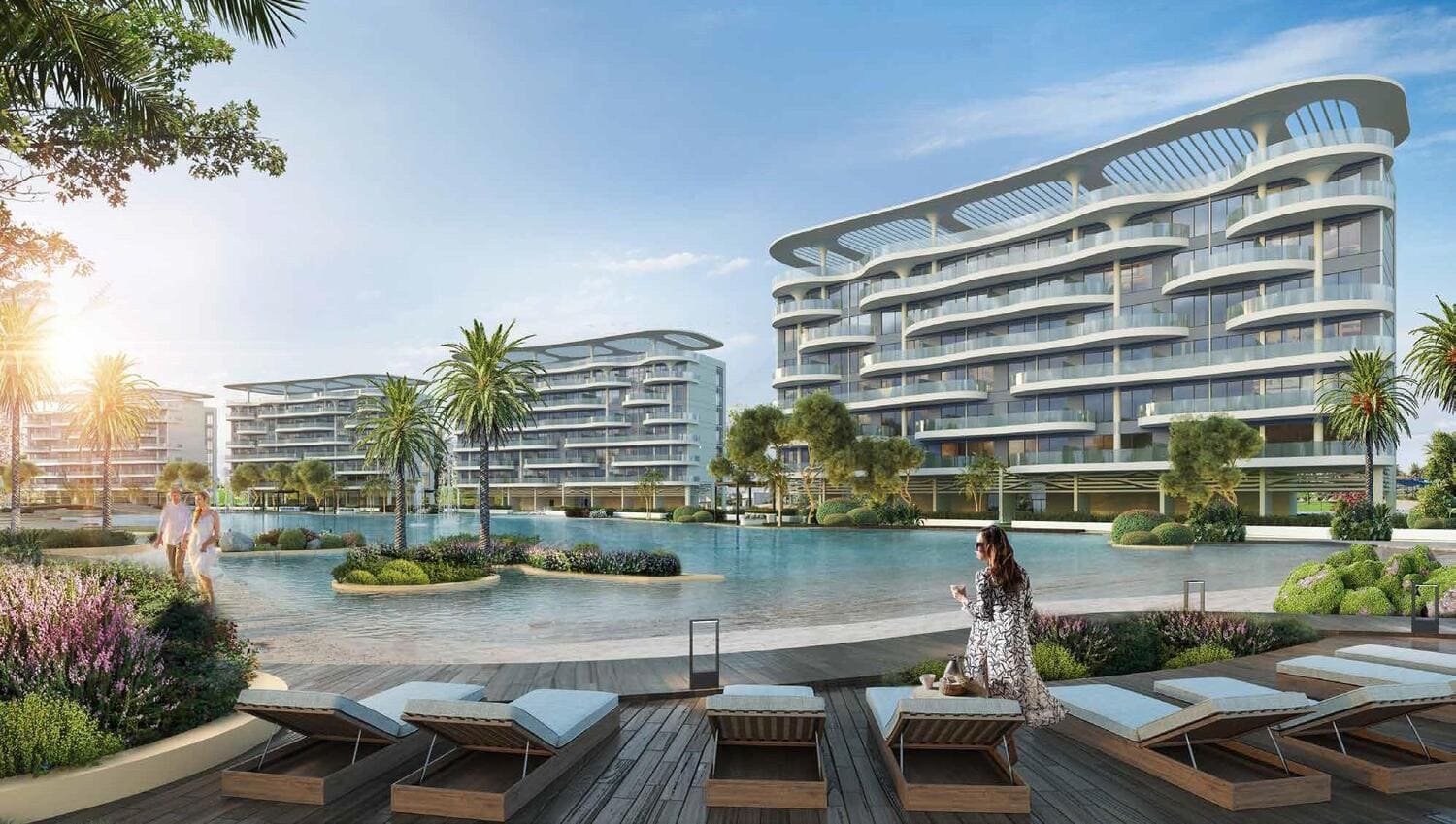 Damac Lagoons Views by Damac in Damac Lagoons, render supplied by developer