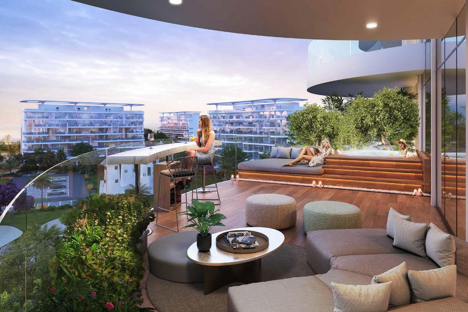 Damac Lagoons Views by Damac, image 1 of 6. Render supplied by developer.